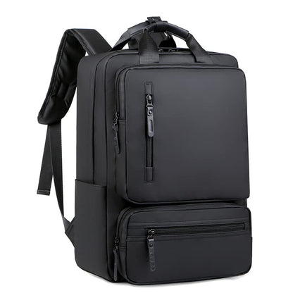 Kamlui Laptop Backpack for Men 15.6 Inch 16 Travel Large Capacity Purse Computer Bag - color: Black286