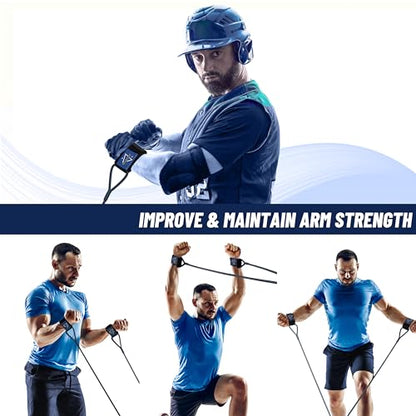 Baseball Band Resistance Band for Pitchers, Arm Trainer for Throwing Training - color: Blue, style: Sports-focused