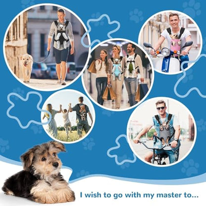 YUDODO Pet Dog Carrier Backpack Adjustable Dog Front Carrier, Legs Out Easy-Fit Dog Travel Backpack Carrier for Hiking Camping for Small Medium Dogs Cats and Rabbits (Small (Pack of 1), Army Green) - color: Army Green
