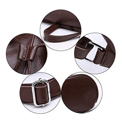 BOYATU Women’s Full-Grain Leather Backpack Purse, Minimal Structured Design, Work Commuter & City Travel, Compact Everyday Essentials, Fashion RFID Pocket Bag (Coffee Brown) - color: Coffee Brown