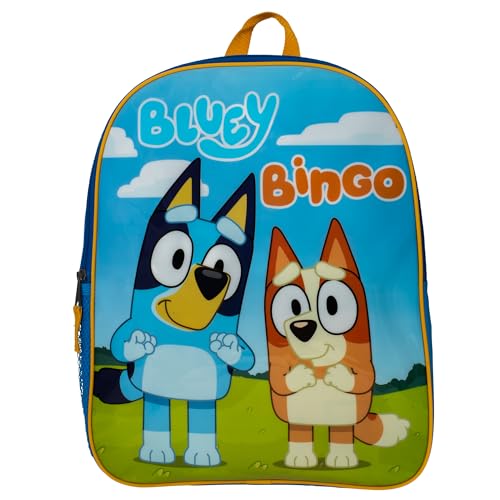 AI ACCESSORY INNOVATIONS Bluey & Bingo Kids Backpack, 15" Girls & Boys School Bag, Blue - color: Purple
