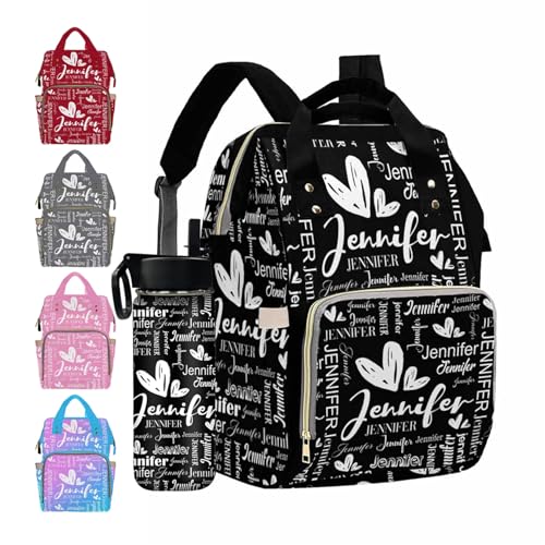 MyPupSocks Personalized Baby Diaper, Custom Diaper Bag for Baby Boys Fashion Daycare Mummy Nursing Baby Bags Shoulder Bag Casual Daypack for Mom Girls Shopping - color: Color 12