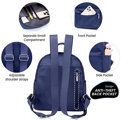 LOVEVOOK Backpack for Women Light Weight Waterproof Backpack Purses Daily Backpack… | Light Weight - color: Navy Blue