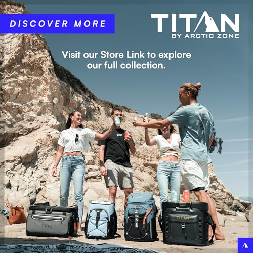 Titan by Arctic Zone Backpack Cooler, Insulated Soft Sided Bag with Leak Proof Lining and Padded Straps, for Lunch, Picnic, and Travel, 24 Can Capacity - color: Blue