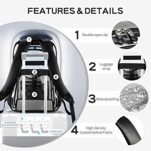 Cusangel Clear TPU XL Backpack,18" See Through Heavy Duty Bookbag,18 x8 x13inch X-Large Capacity Stadiums, warehouses,other security check locations(Black) - color: Black-a-18in