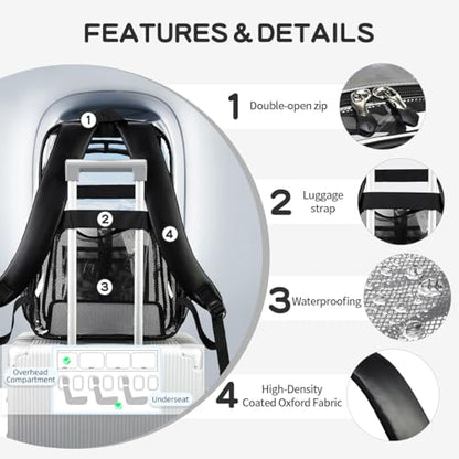 Cusangel Clear TPU XL Backpack,18" See Through Heavy Duty Bookbag,18 x8 x13inch X-Large Capacity Stadiums, warehouses,other security check locations(Black) - color: Black-a-18in