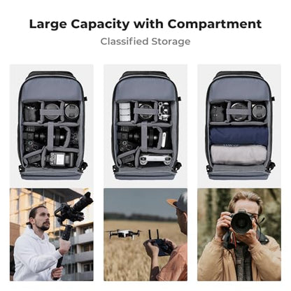K&F CONCEPT Camera Backpack Shoulder Bag for Photographers - size: 25L