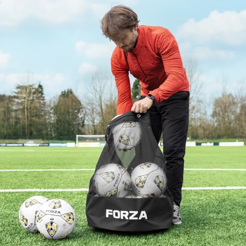 FORZA Mesh Ball Backpack | Carry & Store up to 12 Size 5 Soccer Balls with Ease - Ideal for Coaches, PE Teachers, and Players