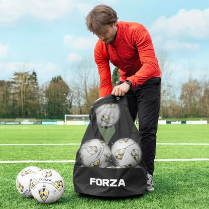 FORZA Mesh Ball Backpack | Carry & Store up to 12 Size 5 Soccer Balls with Ease - Ideal for Coaches, PE Teachers, and Players