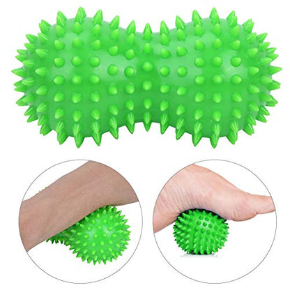 Massage Ball for Deep Tissue Massage, Myofascial Release, Foot Massage for Home, Outdoors (Green) - color: Green