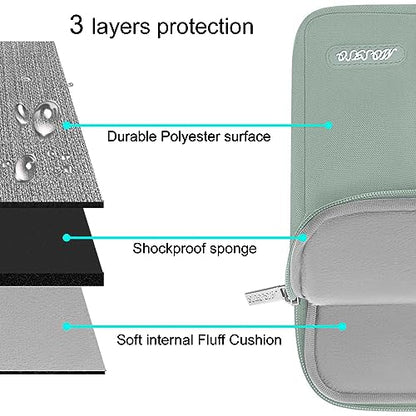 MOSISO Laptop Case 13 inch, Laptop Sleeve Compatible with MacBook Neo/Air/Pro 13 inch with A18/M5/M4/M3/M2/M1 Chip 2026-2016, Polyester Vertical Computer Sleeve Bag with Pocket, Antique Green - color: Antique Green, size: 13 inch