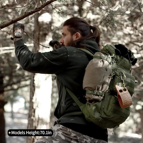 Mardingtop Tactical Backpacks Molle Hiking daypacks for Motorcycle Camping Hiking Military Traveling,25L Backpack - color: Ranger Green