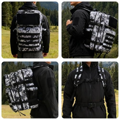 gracedon Tactical Backpack - Military Molle Bag 3 Days Pack for men and Women Large Assault Rucksack 45L (Black) - color: Gray