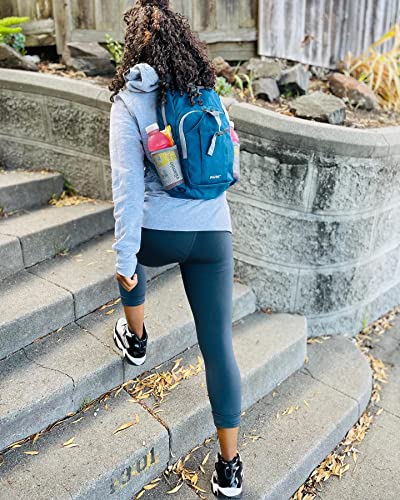 G4Free Mini 10L Hiking Daypack Small Hiking Backpack Cycling Compact Shoulder Backpack Outdoor for Men Women - color: Navy Blue