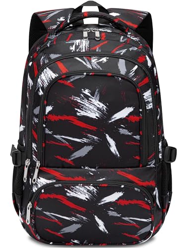 BLUEFAIRY Kids Backpacks for Boys Girls Ages 6-8 8-10 10-12 Elementary Middle School Backpack 17 Inch Back to School Bookbag with Laptop Compartment Mochilas Escolares para Niños Niñas (Coal Black) - color: Coal Black