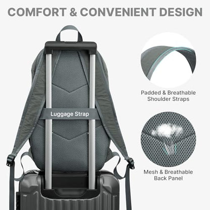 G4Free Hiking Backpack for Women Men 20L Lightweight Travel Backpacks Daypack Outdoor Daily Camping, Dark Gray-green - color: Dark Gray-green
