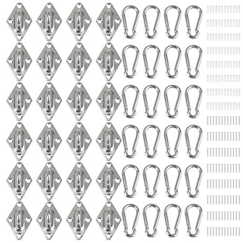 Wall Mount for Resistance Bands, Workout Anchors Wall Resistance with Hook for Fitness Bands, Space Saving Workout Equipment for Home Gym Weight Straps Suspension Training Exercise - style: 24 Pack