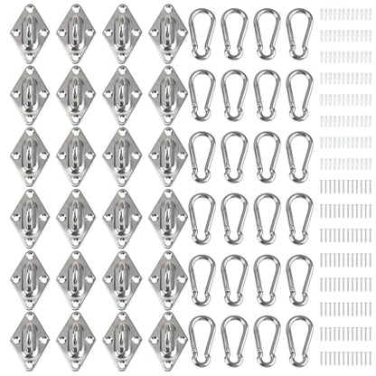 Wall Mount for Resistance Bands, Workout Anchors Wall Resistance with Hook for Fitness Bands, Space Saving Workout Equipment for Home Gym Weight Straps Suspension Training Exercise - style: 24 Pack