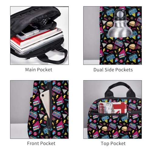 Expandable Outdoor Daypack 90S Style, Flexible Capacity Hiking Rucksack for Wilderness Travel Field Activities Men Women - color: Picture (225)