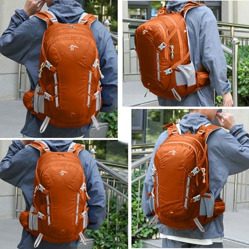 Long Keeper 40L Hiking Backpack Camping Daypack with Waterproof Rain Cover Lightweight Outdoor Sport Travel Backpack Rucksack (Purple) - color: Purple