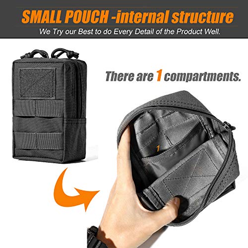 Upgraded Sports Water Bottles Pouch Bag, Tactical Drawstring Molle Water Bottle Holder Tactical Pouches, Travel Mesh Water Bottle Bag Tactical Hydration Carrier - color: 3 Molle Pouch