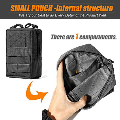 Upgraded Sports Water Bottles Pouch Bag, Tactical Drawstring Molle Water Bottle Holder Tactical Pouches, Travel Mesh Water Bottle Bag Tactical Hydration Carrier - color: 3 Molle Pouch