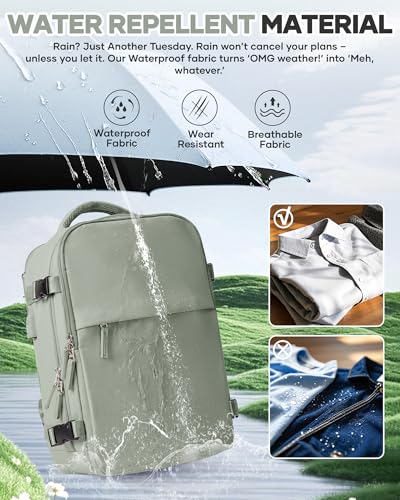 Vacuum Seal Travel Backpack with Air Pump Compression Waterproof Vacpack Carry On Backpack for Travel Daypack Women Men with Vacuum System Airlines Approved Vacpack Laptop Space Saver Bags GrassGreen - color: B15-grassgreen
