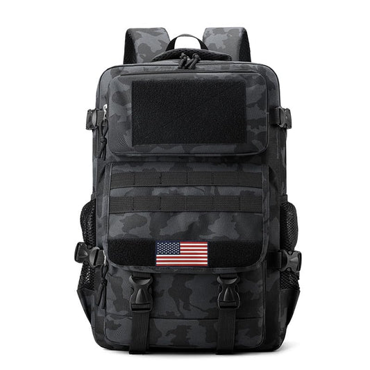 Camouflage 35L Tactical Backpack, Military Molle Rucksack for Men Women, Water Resistant Hiking Backpack Fits 16 Inch Laptop for Outdoor Hunting Camping Trekking - color: Camo Backpack Single Pack 2