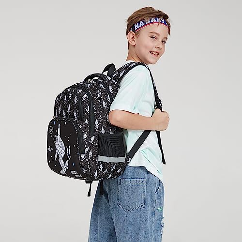abshoo Cute Astronaut Kids School Backpack For Boys Elementary Kindergarten School Bag (Astronaut Black) - color: Astronaut Black
