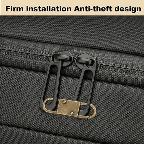 MILAKE 10 Pcs Premium Anti-Theft Zipper Lock, Small Clips for Bags, Backpacks, Purses, Luggage, Zipper Pull Replacement, Durable Multi-Color Set for Travelers, Hikers, and Daily Commuters (Bronze) - color: bronze