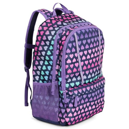 Lands' End Unisex Kids Large ClassMate Lightweight Durable Elementary School Backpack, Rose Violet - color: Rose Violet