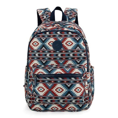 Montana West Backpack for Women Western Travel Backpack Purse Casual Daypack for Laptop College - color: Aztec Bice