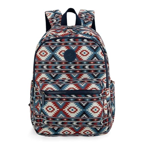 Montana West Backpack for Women Western Travel Backpack Purse Casual Daypack for Laptop College - color: Aztec Bice