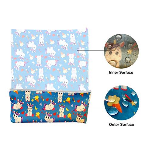 Waterproof and Reusable Wet Bag Diaper Stroller Water Resistant Swimsuit Travel Toiletries Yoga Gym Washable Carrier Small Medium Large Flamingo 4 Pack - color: Fantasy