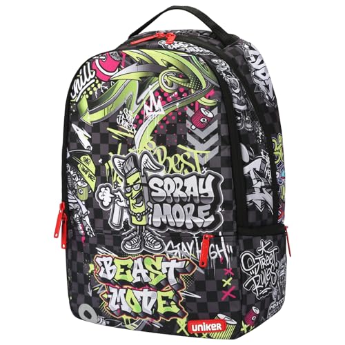 Graffiti Backpack, Designer Laptop Backpack for 15.6 Inch Work,Water Resistant Backpack Computer Bag, BeastMode - color: Beastmode