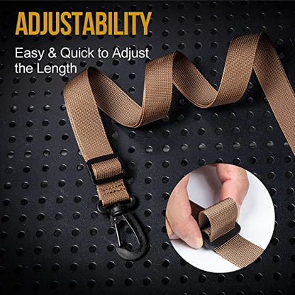 ONETIGRIS Shoulder Straps Replacement Adjustable Strap for Briefcase Messenger Bag, Brown - style: Brown - 1 Pack