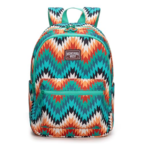 Montana West Backpack Purse for Women Western Aztec Backpack Purse Lightweight Casual Daypack for Travel - color: Turquoise