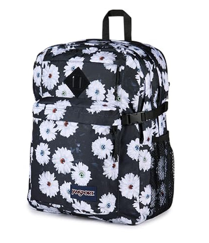 JanSport Main Campus Backpack - Travel or Work Backpack with 15-Inch Laptop Sleeve and Dual Water Bottle Pockets, Eyeball Blossom - color: Eyeball Blossom