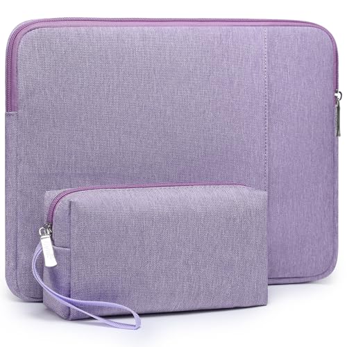 HYZUO 13 Inch Laptop Sleeve Bag Set for MacBook Air 13 M5/M4/M3/M2/M1 A3449 2026-2018, 13" MacBook Neo 2026 A3404, MacBook Pro 13 M2/M1 2026-2016, iPad Pro/Air 13, XPS 13, Surface Pro, Lilac Purple - color: Lilac Purple, size: 13 Inch