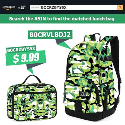 rickyh style School Backpack Travel Bag for Men & Women Lightweight College Back Pack with Laptop Compartmen - color: 04mchlv