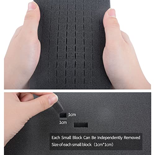 Electronics Organizer Travel Case,DIY Sponge Protection Electronic Organizer Travel Carrying Case Tech Accessories Hard Case Tech Pouch for Mouse Projector Charger Phone Earphone Hard Disk - size: 6.18in*4.37in*2.18in