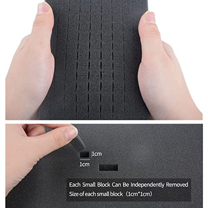 Electronics Organizer Travel Case,DIY Sponge Protection Electronic Organizer Travel Carrying Case Tech Accessories Hard Case Tech Pouch for Mouse Projector Charger Phone Earphone Hard Disk - size: 6.18in*4.37in*2.18in