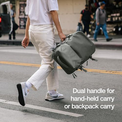 Incase A.R.C. Travel Backpack 38L – Expandable Carry On Luggage, Fits up to 17" Laptop – Butterfly Opening, Quick Access Pocket, Shoe Storage – Airplane Travel Essentials, Weekend Bag – Smoked Ivy - color: Smoked Ivy