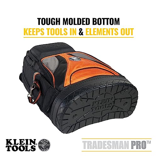 Klein Tools 80115 Backpack Kit with Tradesman Pro 39-Pocket Backpack and Electricians Pocket Knife, 2-Piece