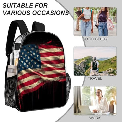 Backpack Polyester Multipurpose Anti-Theft American Flag Art Shoulder Bag Big Capacity Gym Outdoor Hiking Backpack With Padded Straps - color: Pattern 202