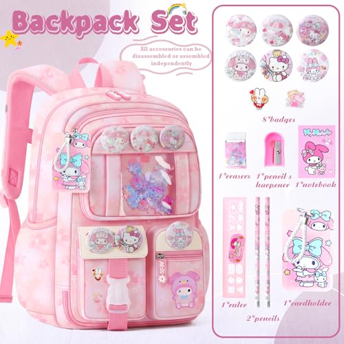 Cute Backpacks for Girls, Cute Backpack for School, Cute School Backpack for Kids Ages 6-12 - color: Pink