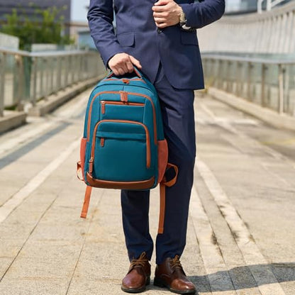 BOVIP Travel Backpack For Men Women,40L Carry On Backpack Flight Approved,TSA Personal Item Travel Bag Fits 17 Inch Laptop,Business Weekender Overnight Daypack Dark Green - color: Dark Green