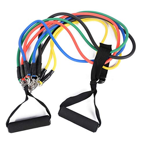 BFR Bands Resistance Band Set for Men and Women - Portable Strength Training Equipment for Arms and Legs w/Door Anchor & Carry Bag