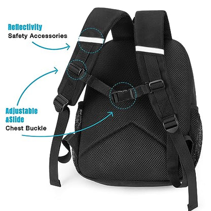 STEAMEDBUN Toddler Backpack for Boys 2-4, Kindergarten & Preschool Mini - color: Black, size: Mini - 12"H