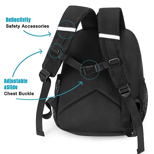 STEAMEDBUN Toddler Backpack for Boys 2-4, Kindergarten & Preschool Mini - color: Black, size: Mini - 12"H